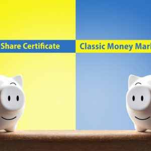comparison of share certificates and class money markets piggy banks