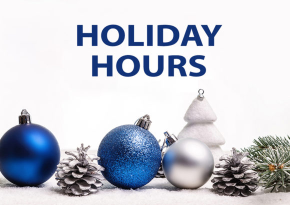 Holiday hours graphic