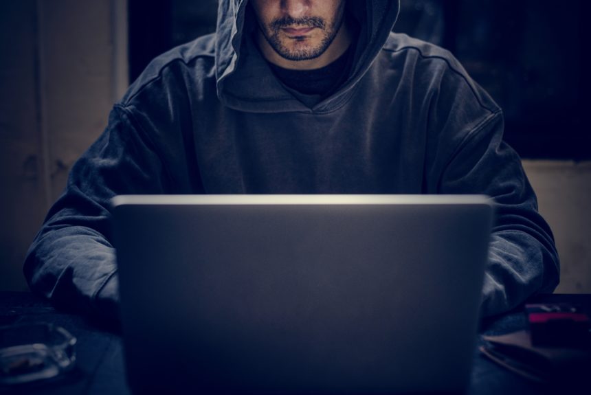 hacker doing cyber crime