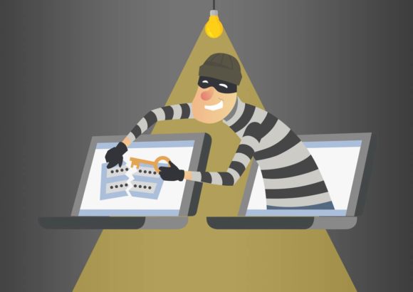 hacker trying to break username and password credentials