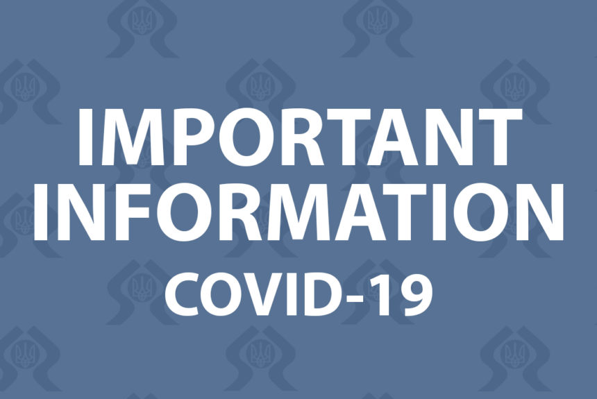 graphic that says 'important information on COVID-19'